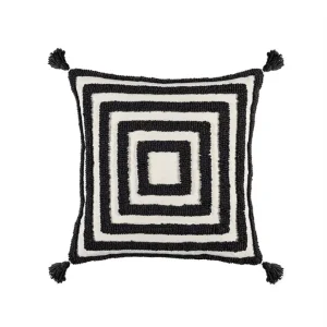 black and white pattern pillow case